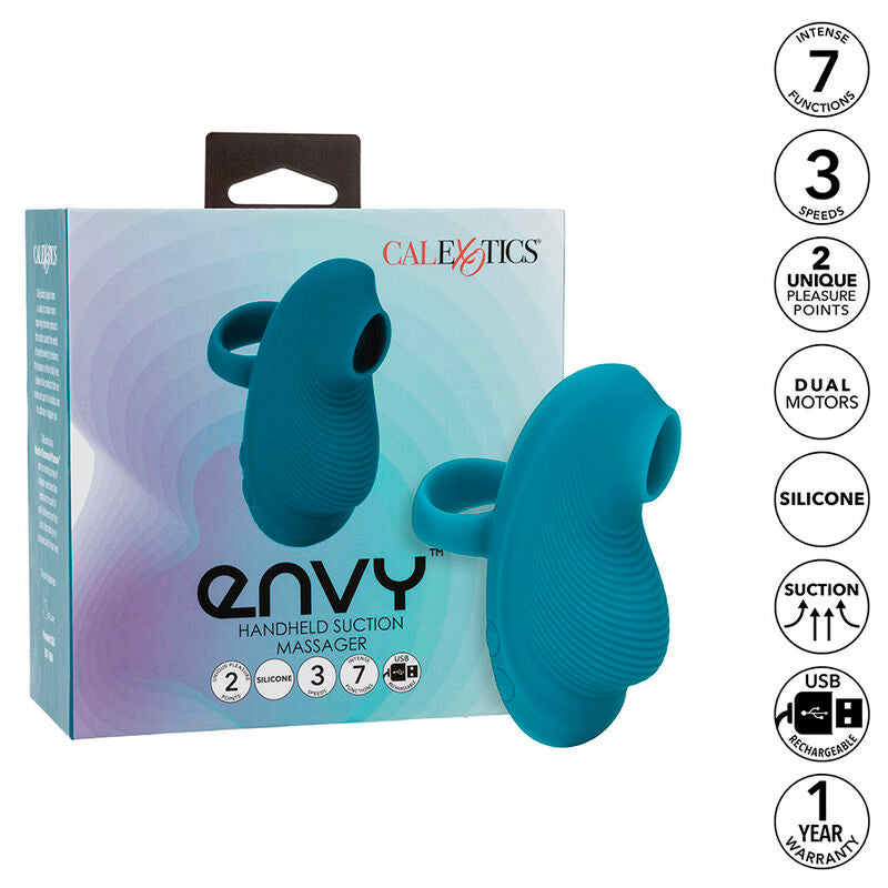 Envy tragbares Ballmassagegerät 7 Vibrationen blau