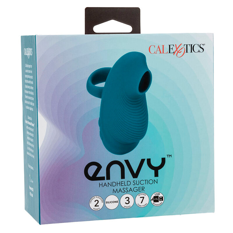 Envy tragbares Ballmassagegerät 7 Vibrationen blau