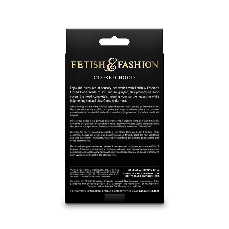 NS NOVELTIES – FETISCH &amp; MODE: GESCHLOSSENE KAPUZE AUS WEISSEM NYLON