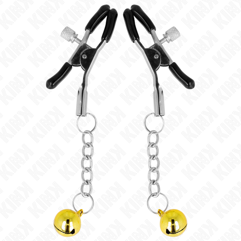 KINK - METON CLIPS JINGLE BELL ANHÄNGER GOLD 6 CM