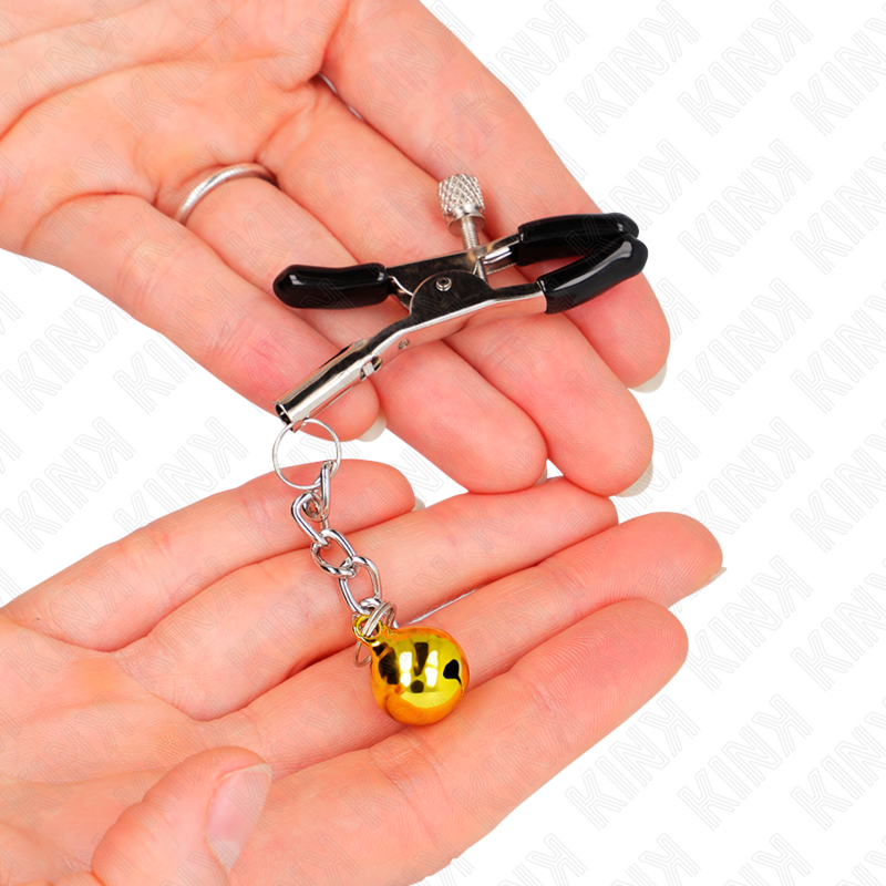 KINK - METON CLIPS JINGLE BELL ANHÄNGER GOLD 6 CM