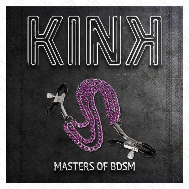 KINK - WORKSHOP-CLIPS MIT 3 LILA KETTEN 20/23/28 CM