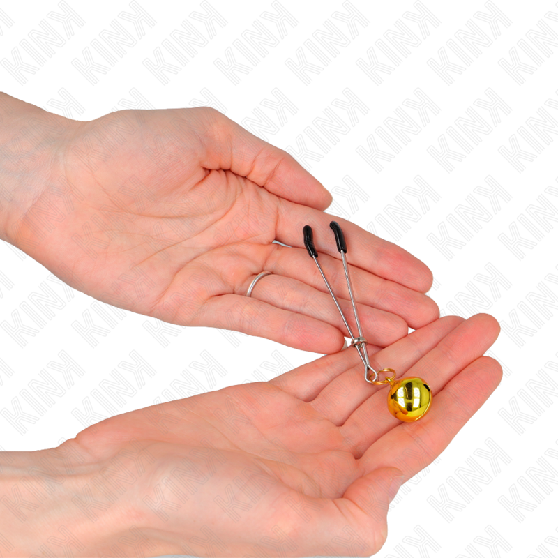 Dünne goldene Klingel-Telefonclips 7 cm