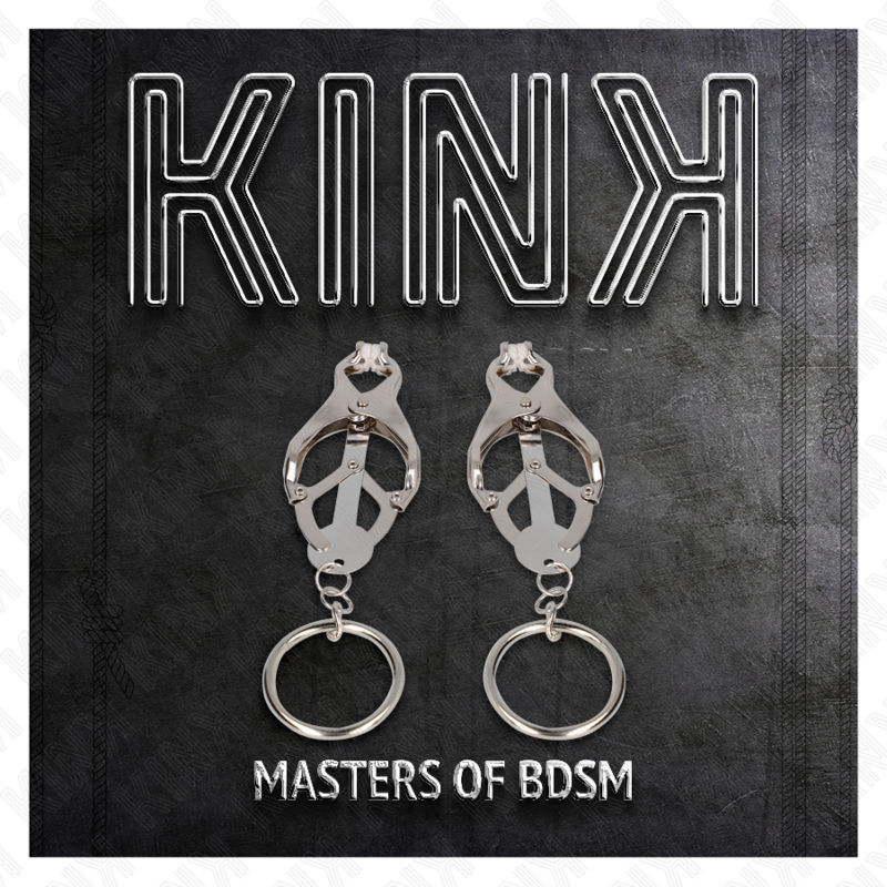 Japanische Kleeblatt-O-Ring-Telefonclips in Silber