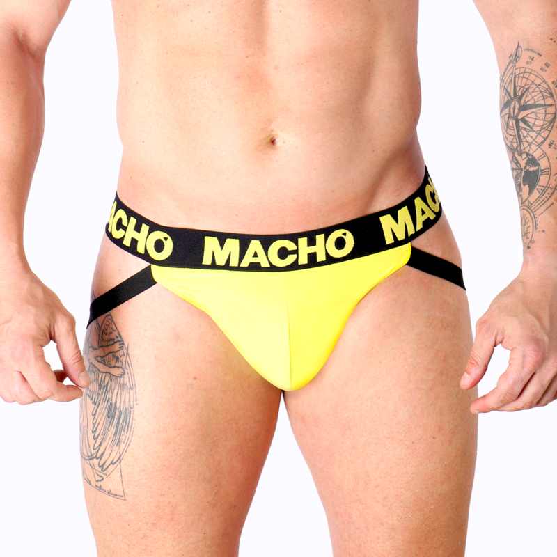 Jockstrap Lycra Homme Fesses Ouvertes - Macho Underwear