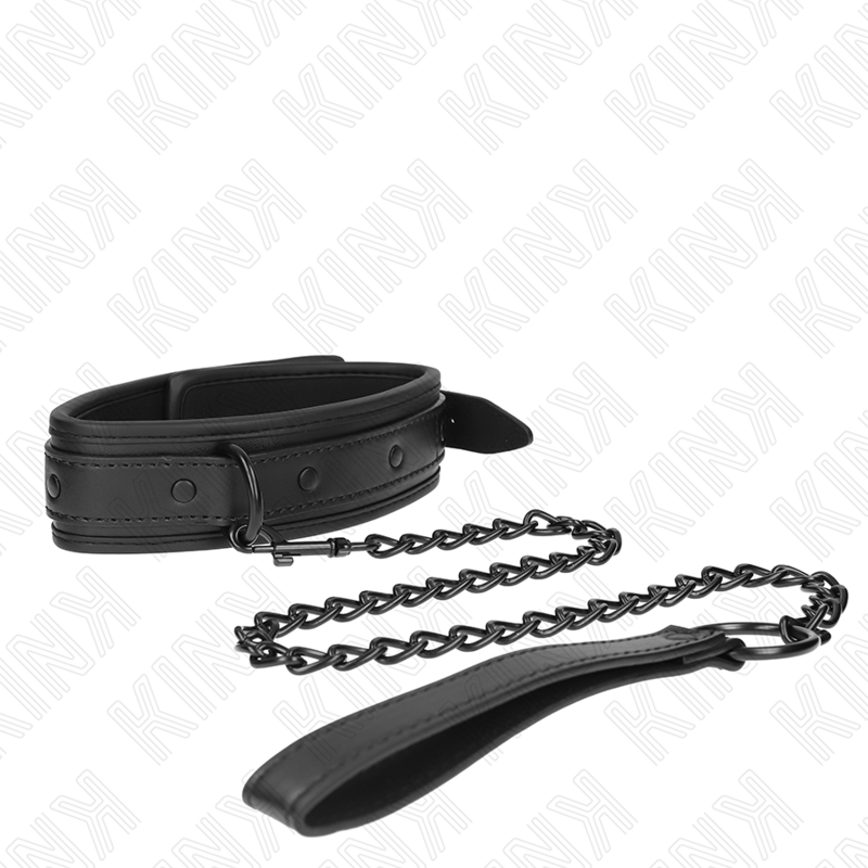 KINK – Neopren-Bondage-Halsband Modell 2 mit verstellbarem Gürtel, 78 cm x 37,5 x 49,5 cm