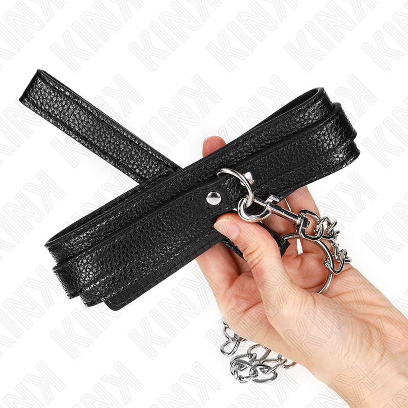 KINK - Halsband mit Schlangenmuster und 65 cm Leine