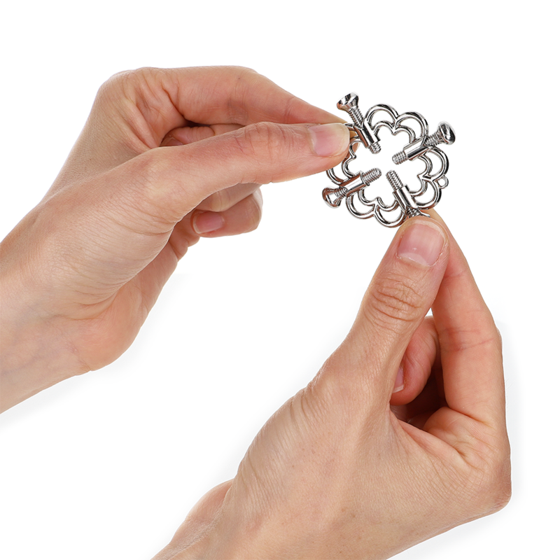 KINK - Metallene blütenförmige Metallclips