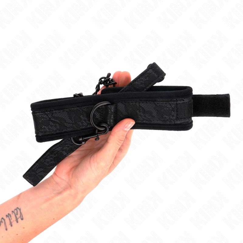 KINK - BASIC HALSBAND MIT 77 CM LEINE, MODELL 5 VERSTELLBAR 34-54 CM X 5 CM