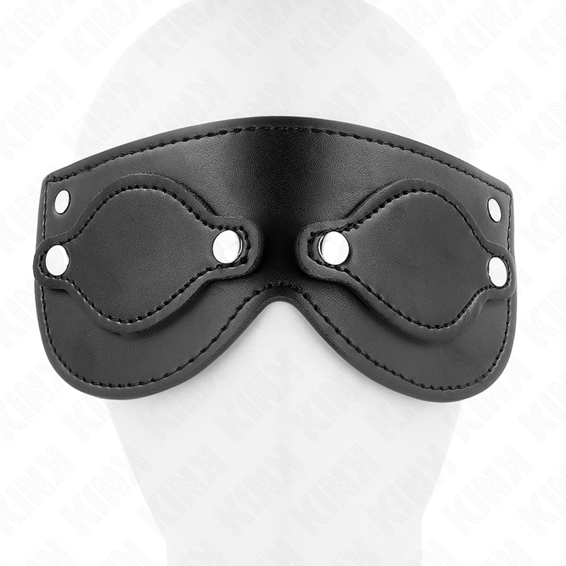 KINK - MASKE AUS KUNSTSTOFF MIT ABNEHMBAREN AUGENSCHUTZBEUTELN 22 x 9 CM