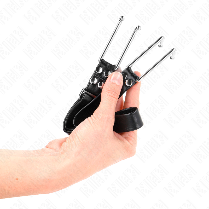 Verstellbarer Hakenknebel aus Metall 36-52 cm