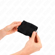 Schwarze Fell-Anfänger-Stulpen 30 x 7 cm