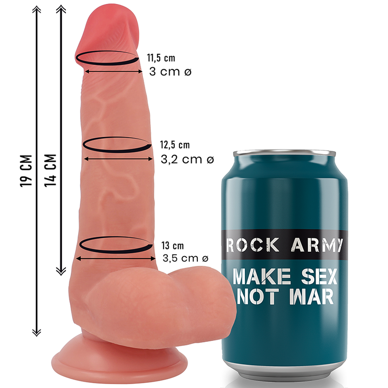 ROCKARMY - FLÜSSIGSILIKON-FUCHS 19 CM -O- 3,2 CM
