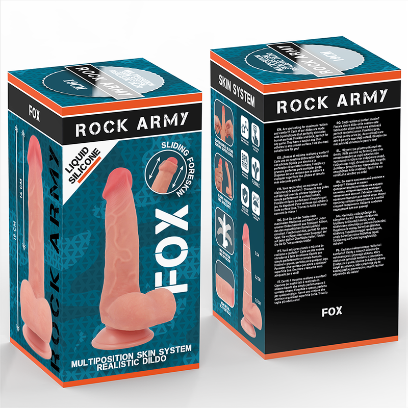 ROCKARMY - FLÜSSIGSILIKON-FUCHS 19 CM -O- 3,2 CM