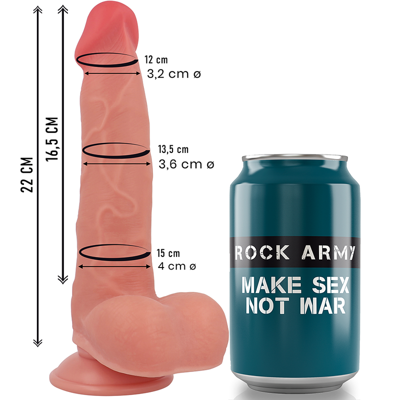 ROCKARMY - FLÜSSIGSILIKON-RANGER 22 CM -O- 3,6 CM
