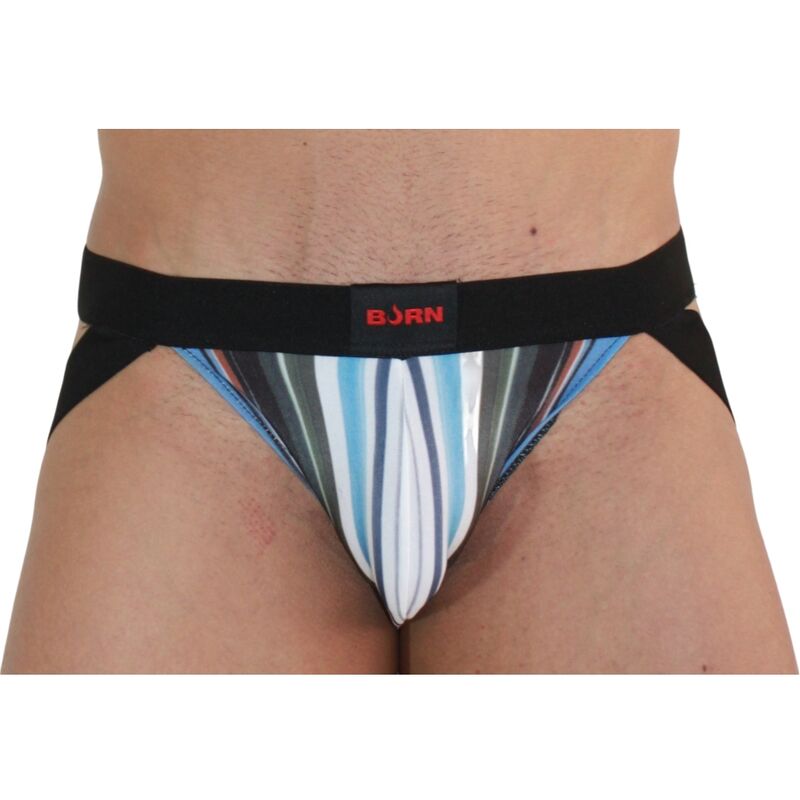 BURN - 009 MEHRFARBIGER JOCK / SCHWARZ XL