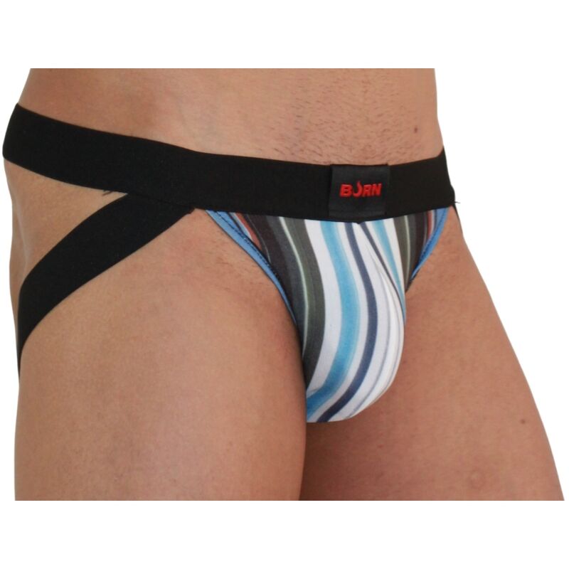 BURN - 009 MEHRFARBIGER JOCK / SCHWARZ XL