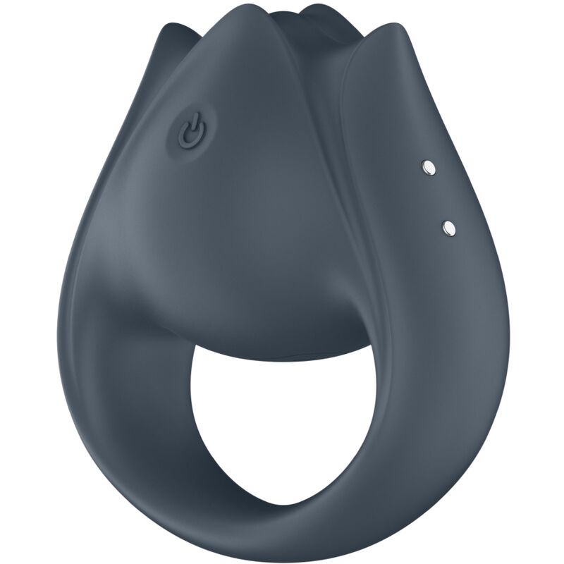 Perfect Pair 2 Multivibrator 2 in 1 Penisring und Fingerstimulator Grau