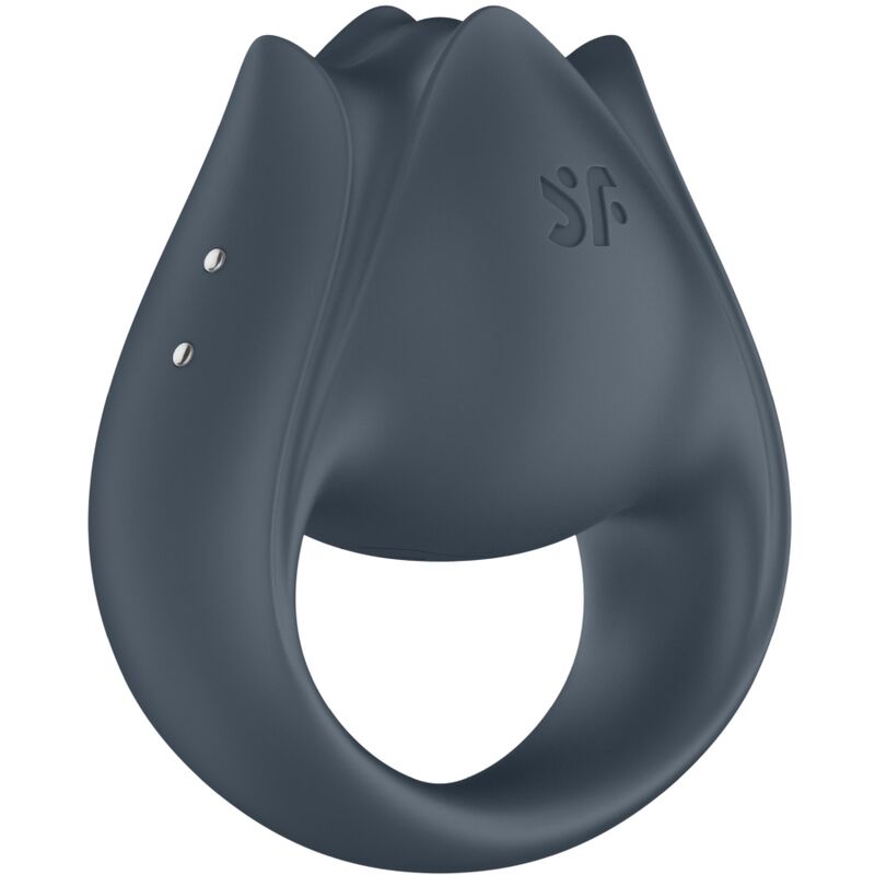 Perfect Pair 2 Multivibrator 2 in 1 Penisring und Fingerstimulator Grau