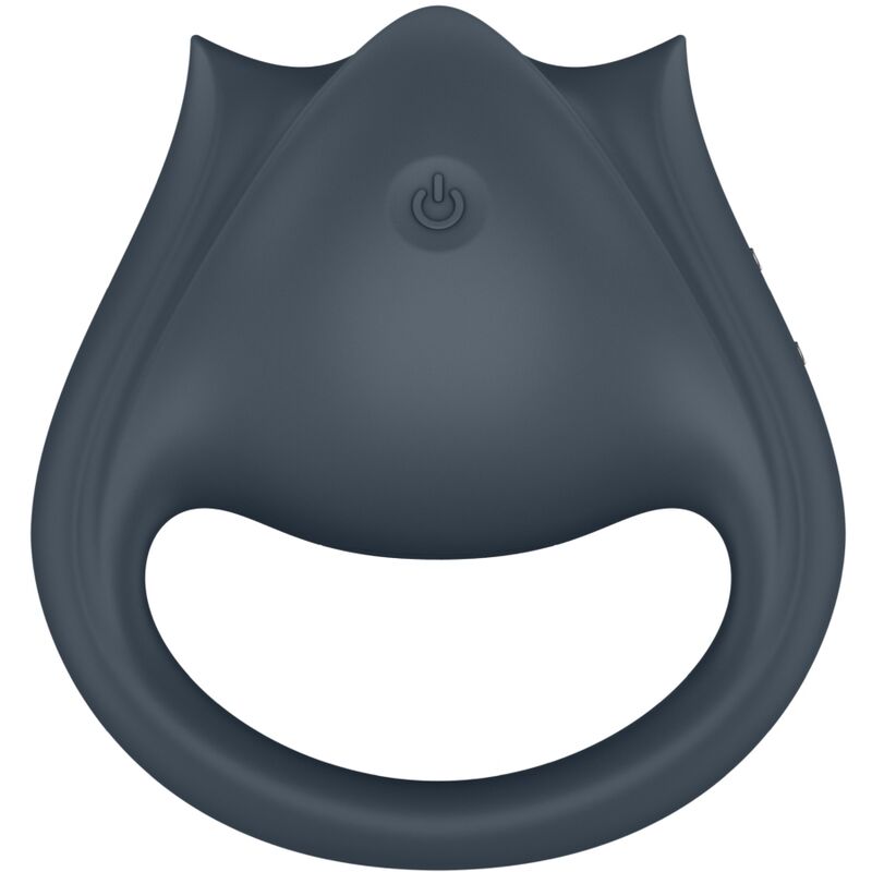 Perfect Pair 2 Multivibrator 2 in 1 Penisring und Fingerstimulator Grau