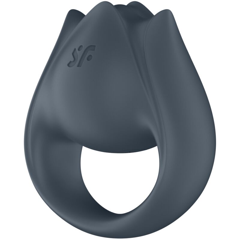 Perfect Pair 2 Multivibrator 2 in 1 Penisring und Fingerstimulator Grau