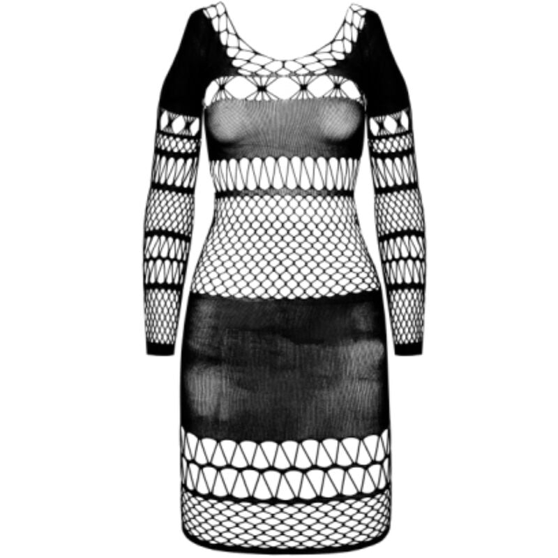 Bs 105 schwarzer Bodystocking Einheitsgröße