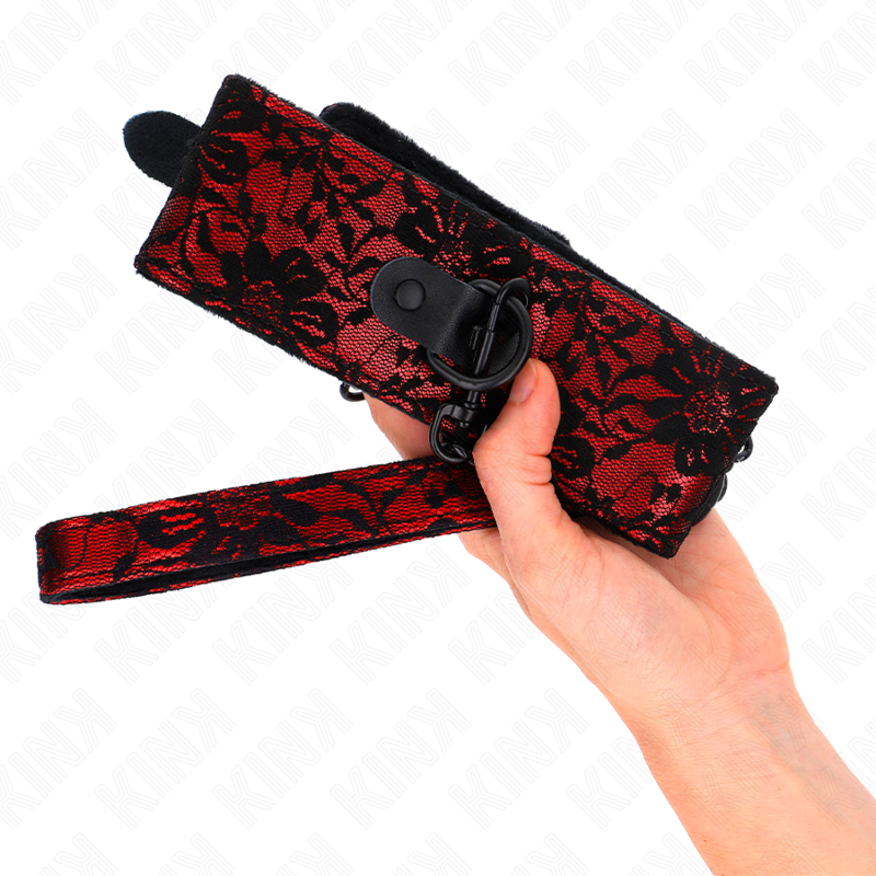 Spitzenkette mit Gürtel mit Echtledergürtel 105 cm / 44 x 5,5 cm