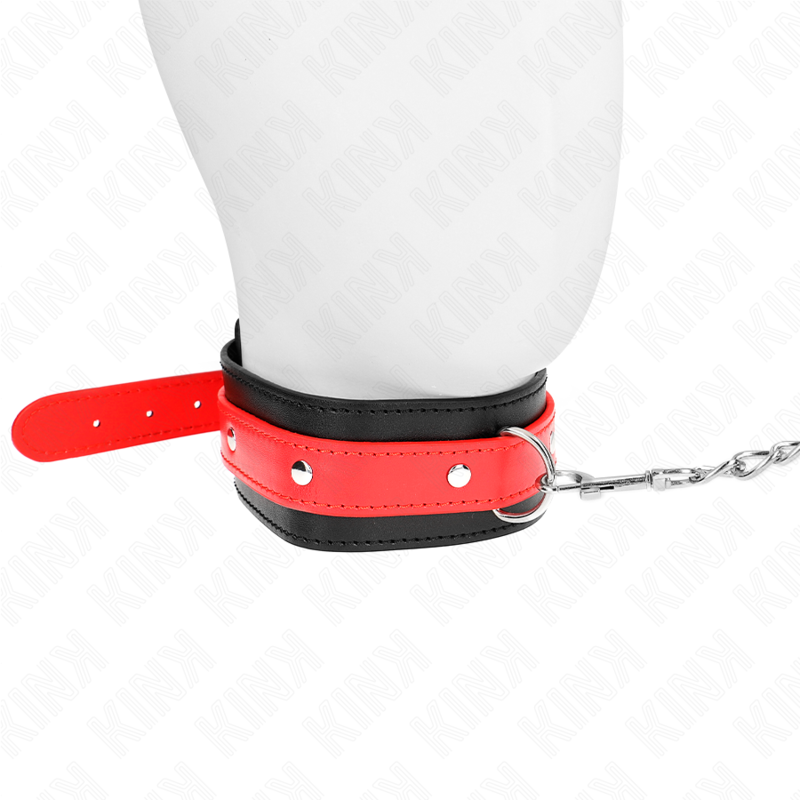 KINK - HALSKETTE MIT ROTEM ARMBAND 65 CM VERSTELLBAR 36-43 CM X 5 CM
