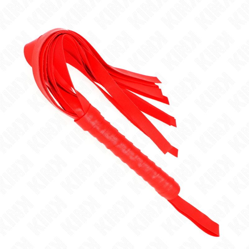 KINK - Rote, breite Peitsche mit Schwanz, 48,5 cm