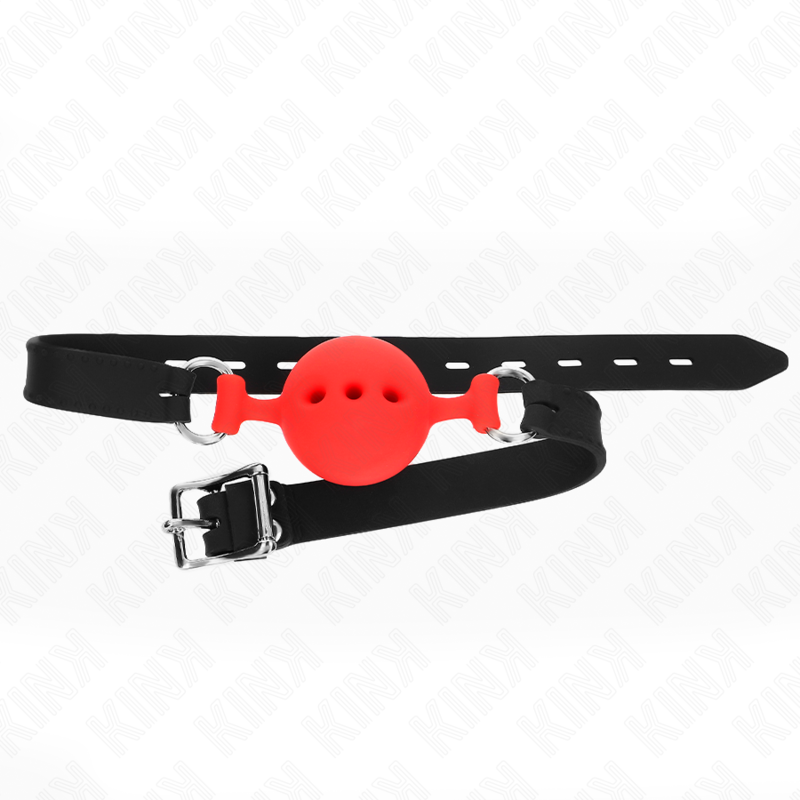 Vollsilikonbeutel 55 x 2 cm mit 4,5 cm Hoden Größe M rot verstellbar 35-51 cm