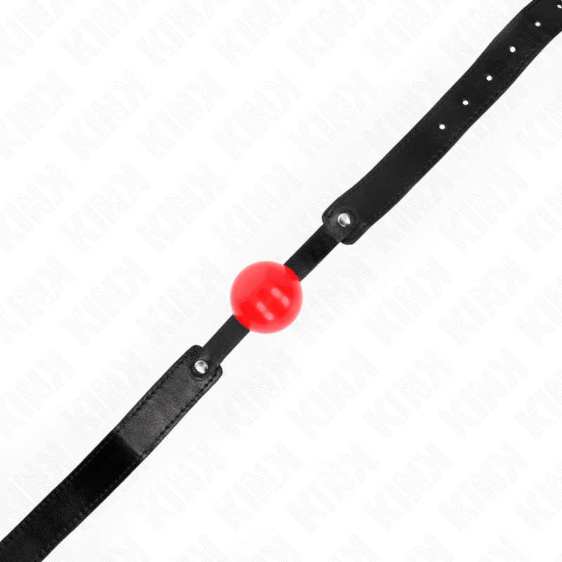 KINK – Weicher TPE-Ball, 4 cm, Knebelmodell 1, 66 x 2,5 cm, verstellbar von 41 bis 61 cm