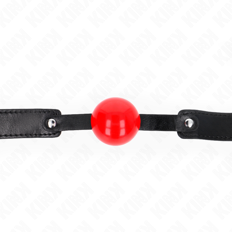 KINK – Weicher TPE-Ball, 4 cm, Knebelmodell 1, 66 x 2,5 cm, verstellbar von 41 bis 61 cm