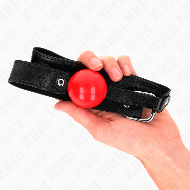 KINK – Weicher TPE-Ball, 4 cm, Knebelmodell 1, 66 x 2,5 cm, verstellbar von 41 bis 61 cm