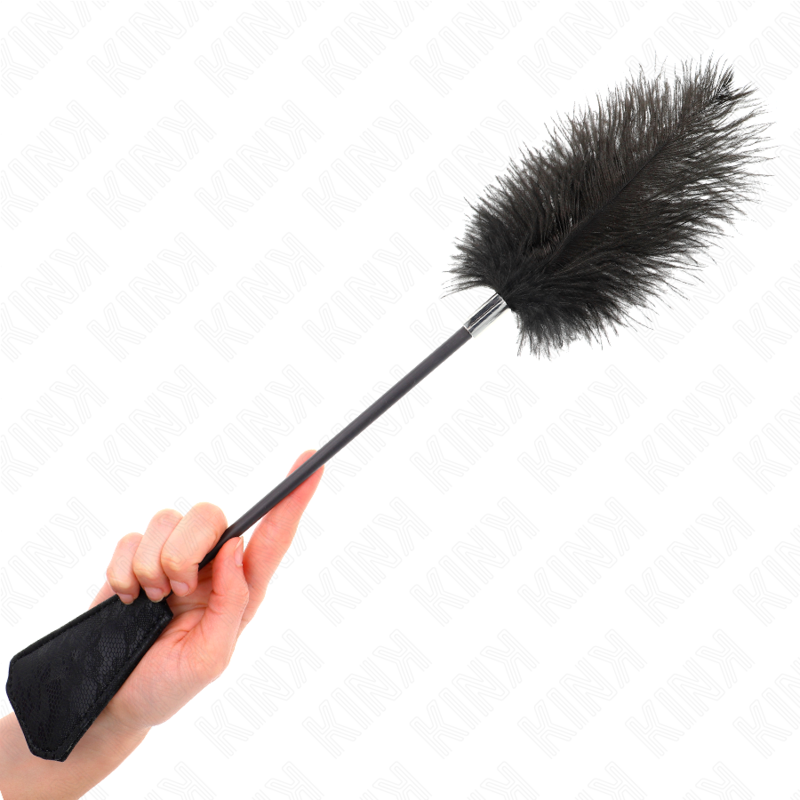 Straußenfedern zum Kitzeln mit Spitzenpalette 56 cm