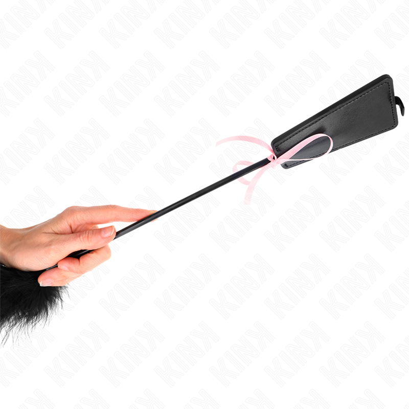 KINK – Rüschenfedern mit rosa Schleife, 49 cm