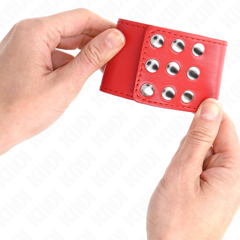 KINK - Handgelenkstütze mit verstellbarem rotem Druckknopf, 19-24 cm x 5,5 cm