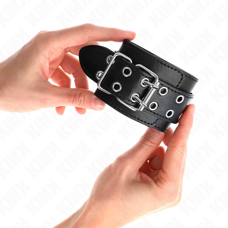 KINK – Verstellbare schwarze Doppelschlaufe-Handgelenkauflage 19–26 cm