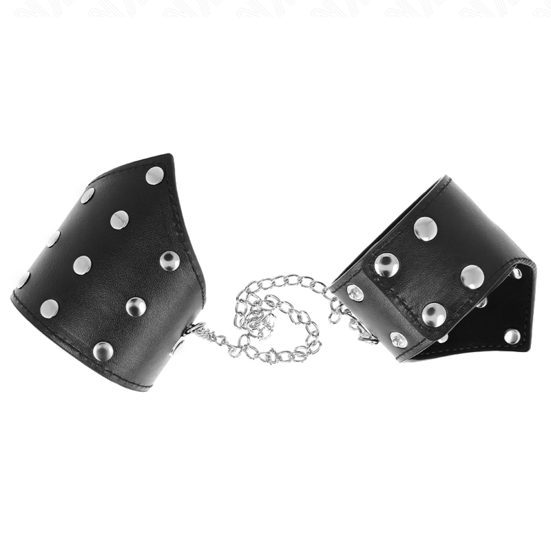 Schwarze Armbänder im Punktstil mit verstellbarer Kette 17–23 cm x 8,5 cm