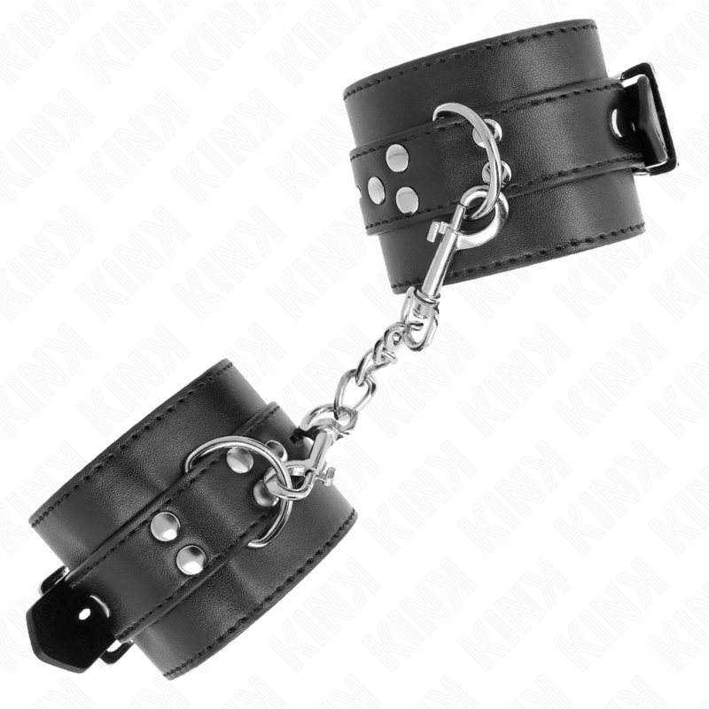 KINK – SCHWARZE HANDGELENKLEBER MIT VERSTELLBAREM SCHWARZEN GÜRTEL 17–28 CM X 6 CM