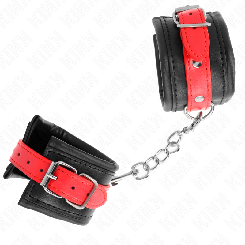 Menottes BDSM Cuir Ceinture Ajustable 17-28 cm - Kink