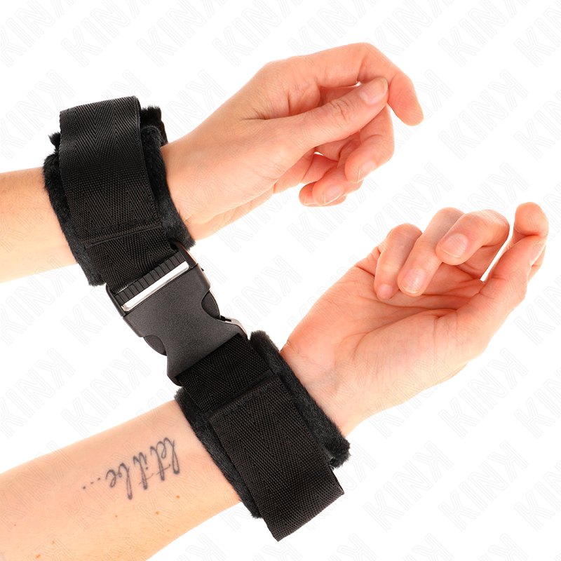Rot-schwarze Nylon-Armbänder mit Klettverschluss, Modell 1, verstellbar, 25–35 cm x 6 cm