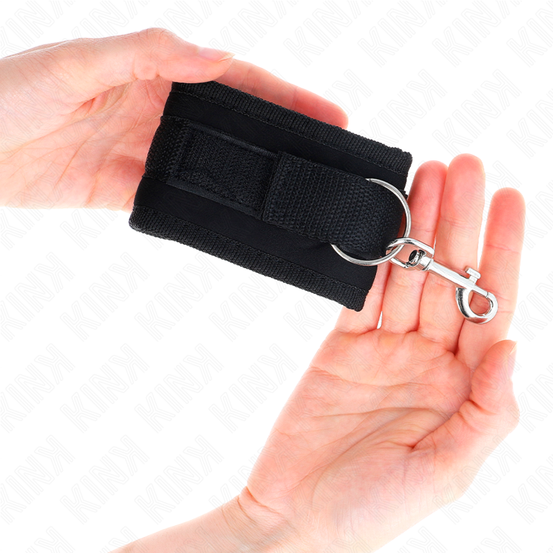 KINK – Schwarze Nylon-Handgelenkstütze mit Klettverschluss, Modell 2, verstellbar, 18–35 cm x 6 cm