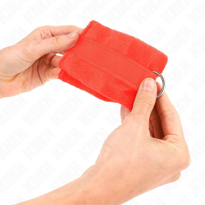 Rote Fell-Anfängerstulpen 30 x 7 cm