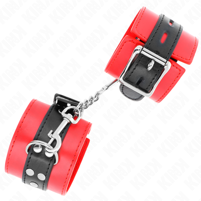 Menottes BDSM Cuir Ceinture Ajustable 17-28 cm - Kink