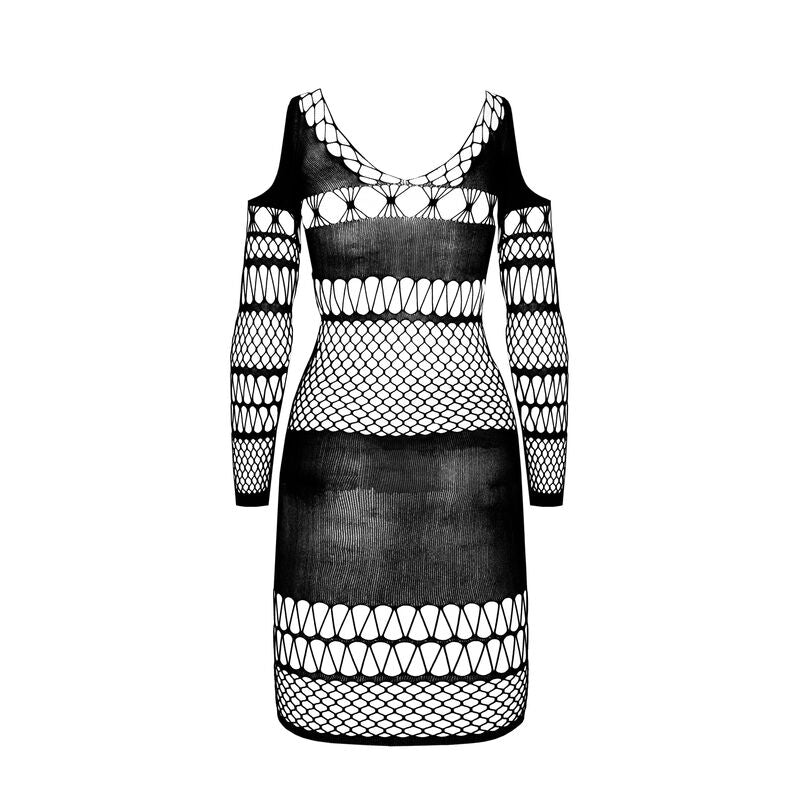 Bs 105 schwarzer Bodystocking Einheitsgröße