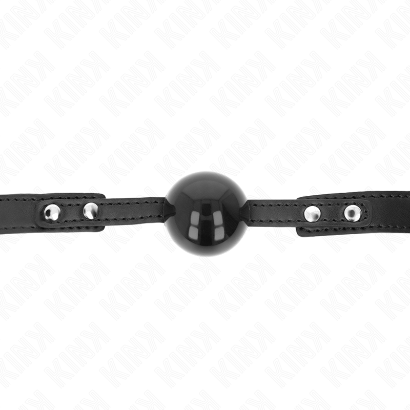 KINK – Weicher TPE-Ball, 4 cm, Knebelmodell 3, 60 x 2 cm, verstellbar von 37 bis 52 cm