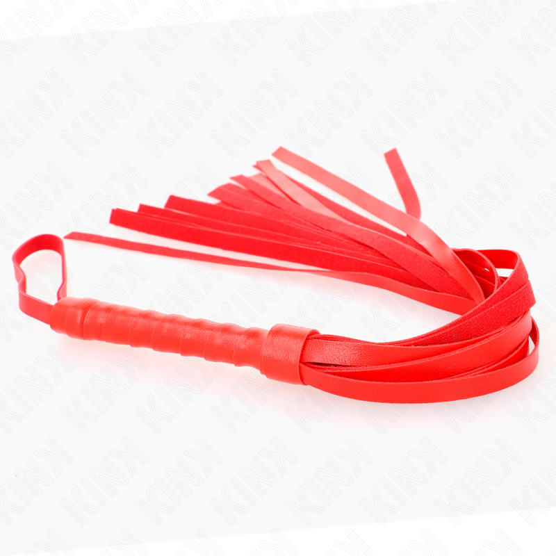 Fouet BDSM Simple Manche Bois Lanière Cuir 45 cm - Kink