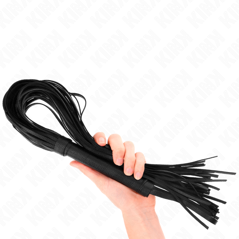 Fouet BDSM PVC Souple 70 cm Poignée Ergonomique - Kink