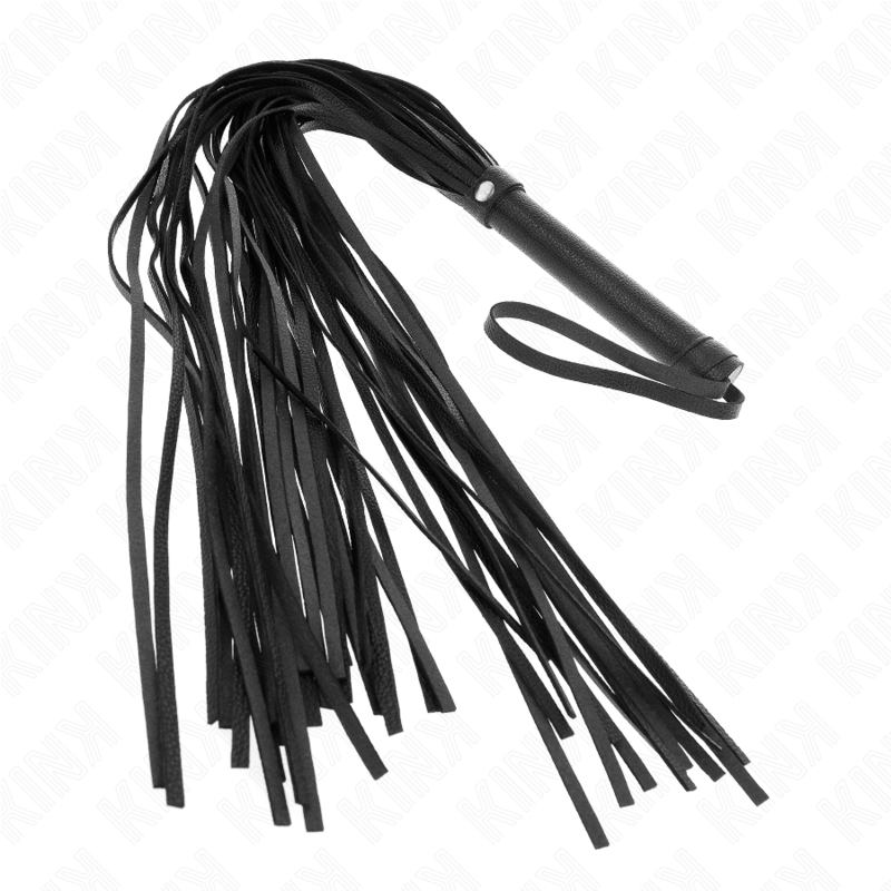 Fouet BDSM PVC Souple 70 cm Poignée Ergonomique - Kink