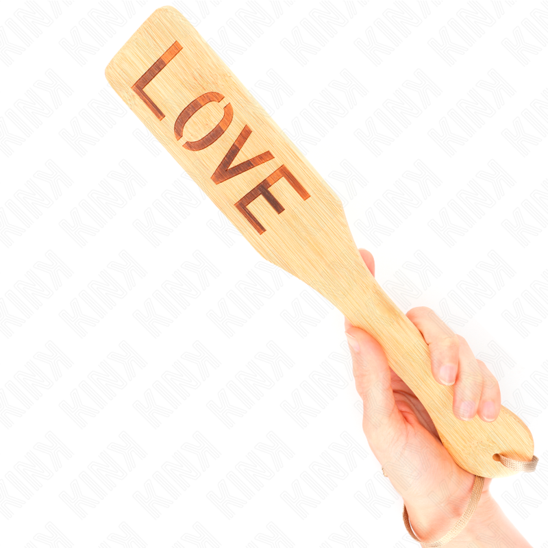 KINK – BAMBUS-PALETTE MIT DEM WORT LIEBE 32 X 5,5 CM